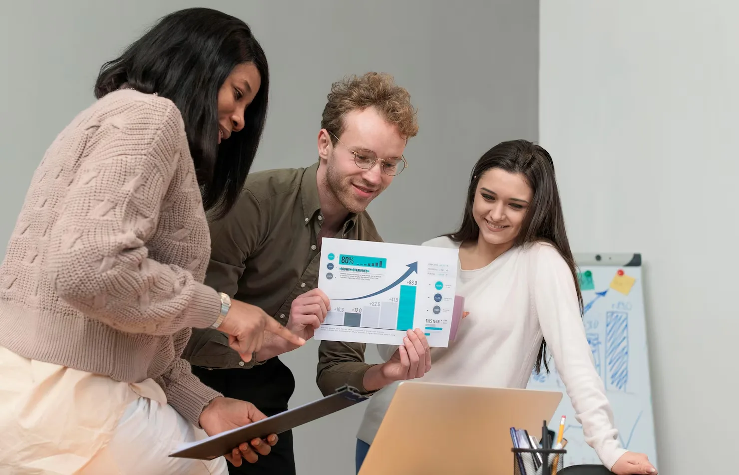 Medical SEO specialists discussing digital marketing strategies to improve online visibility for doctors and clinics.