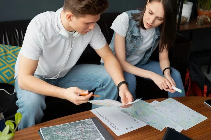 researching local keywords and planning location-based strategies.